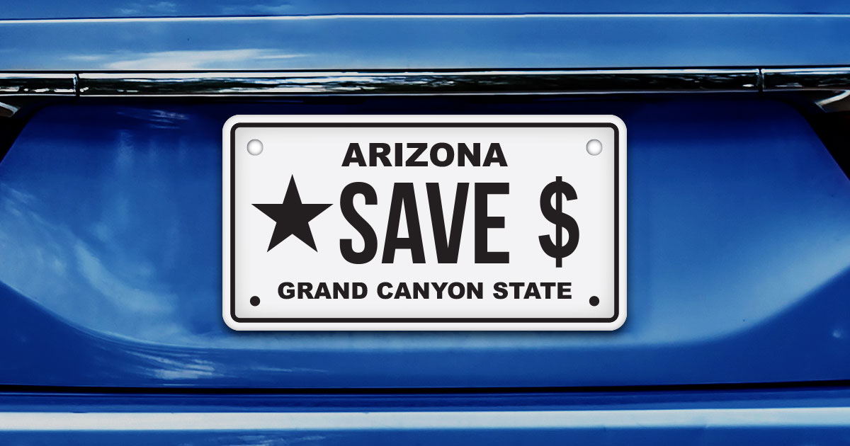 Arizona license plate