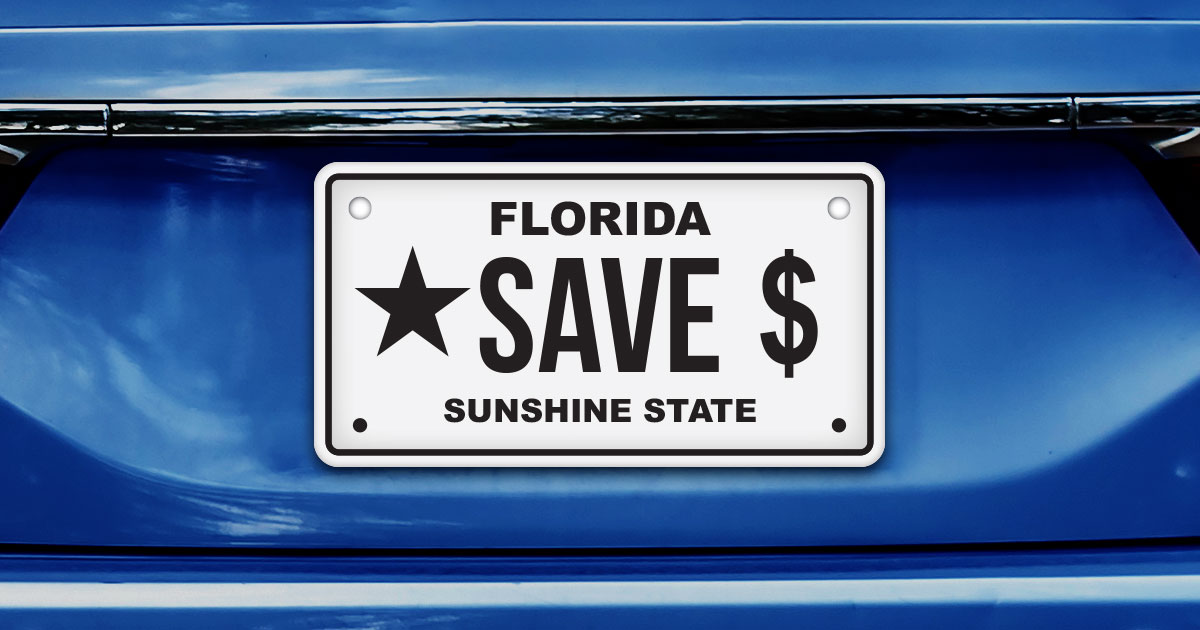 Florida license plate
