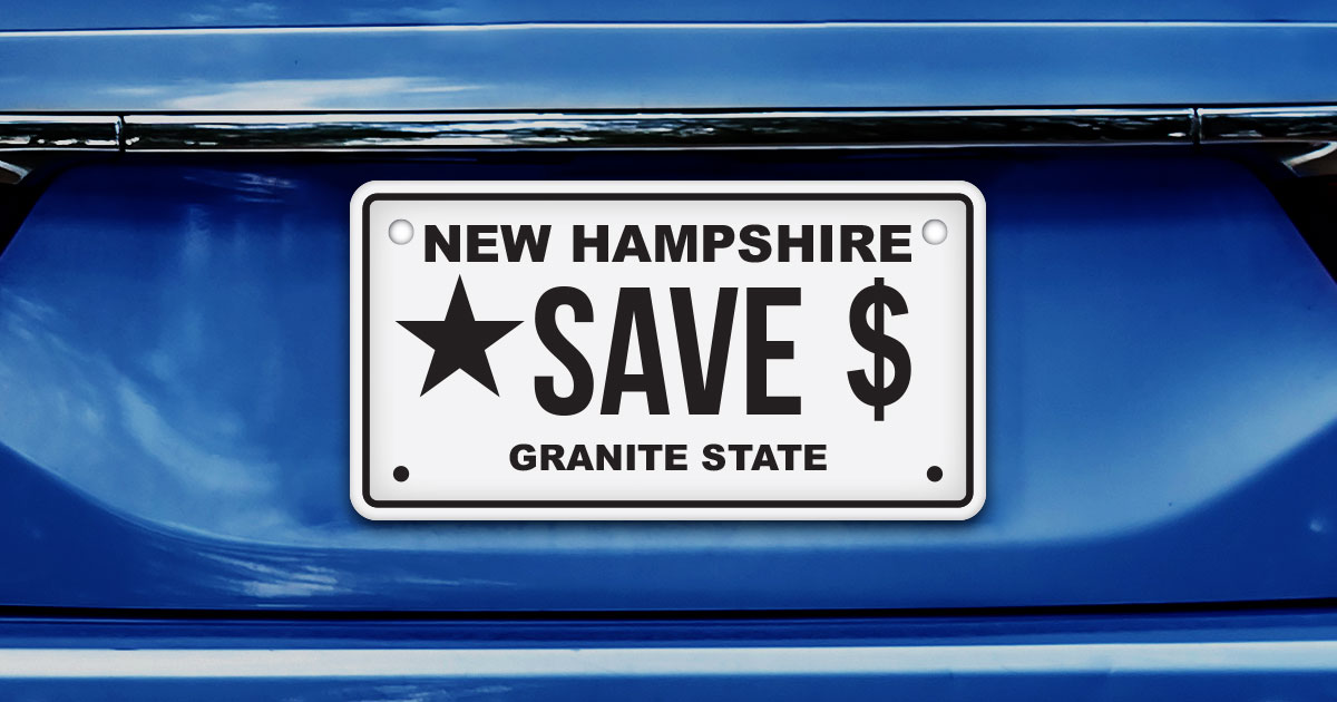 New Hampshire license plate