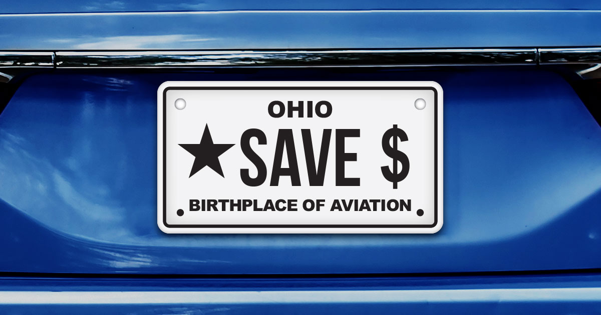 Ohio license plate